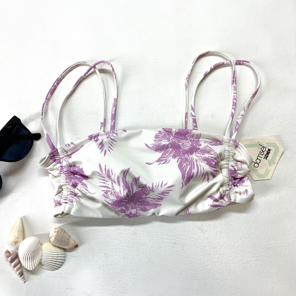 Damsel Eco, Bandeau Bikini Top, Double Strap, Recycled Bottles - Picture 1 of 7